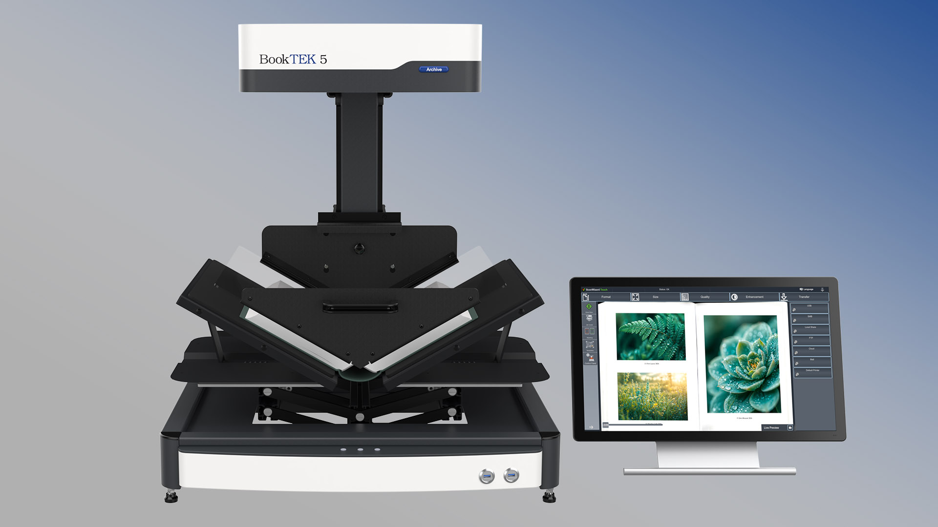 BookTEK 5 V2 Archive – A2+ Book Scanner for Archives | Image Access